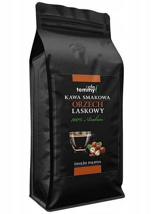 Кава orzech laskowy зернова 1кг 100% arabica зі смаком лісового горіха свіжообсмажена