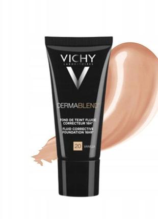 Коригувальний рідкий консилер vichy dermablend відтінок 20 ваніль 30 мл