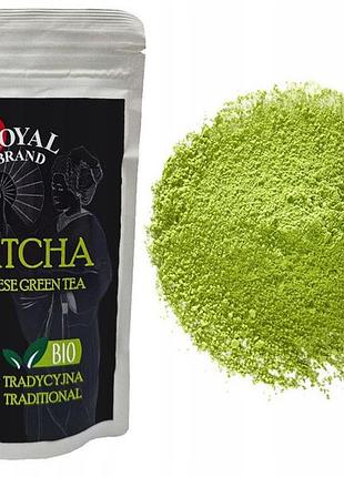 Зелений чай традиційний матча японський біо 100g королівський бренд