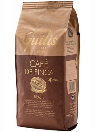 Зернова кава арабіка cafés guilis зернова кава brasil cafe de finca 1 кг