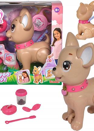 Іграшка-маскот собачка 30 см simba літа + chi love poo шенок 5893264