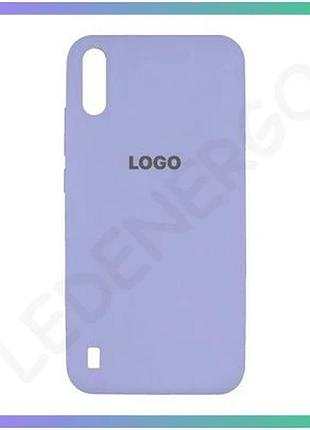 Силиконовый чехол для samsung galaxy a01 лавандовый чехол-накладка с открытой камерой sku_271000020462 sku_stcom_2710000204626