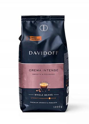 Кава в зернах davidoff caffe crema intense arabica + robusta 1кг