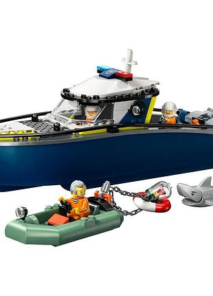 Конструктор lego | city 60456 переслідування поліційським човном новинка для дитини