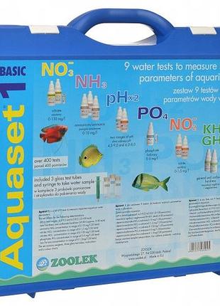 Тест zoolek aquaset 1 no3 nh3 ph po4 no2 gh-kh 9в1