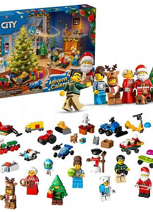 Lego city 60475 адвент-календар 2025 фігурки санта сніговик свята