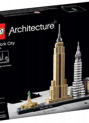 Lego architecture нью-йорк 21028