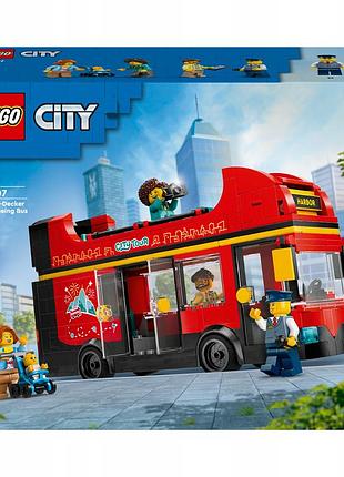 Lego city червоний двоповерховий автобус 60407
