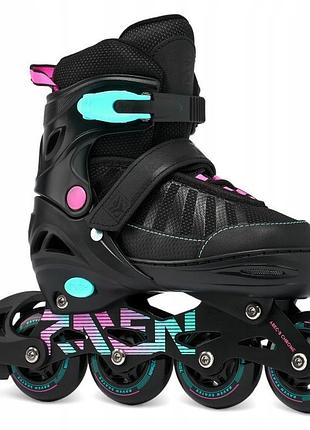 Регульовані ролики raven oxen mint/pink 34-37