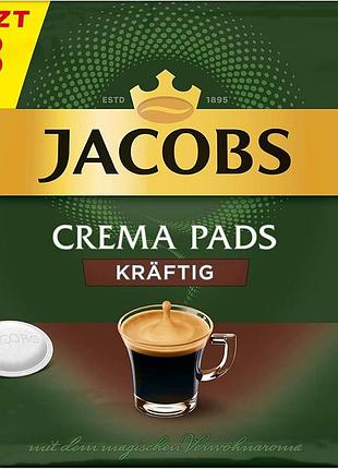 Jacobs набір 5 упаковок по 18 капсул кави crema сильної міцності сумісні з senseo