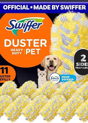 Swiffer набір з 11 міцних насадок для роликів для домашніх тварин багато поверхонь 360 з захистом від запахів febreze