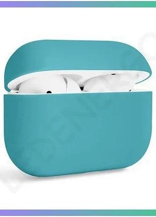 Чехол для airpods pro slim бирюзовый силиконовый защитный чехол для наушников apple sku_2710000192572 sku_stcom_2710000192572
