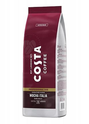 Кава в зернах costa mocha italia signature blend dark roast 9 1000г 1кг