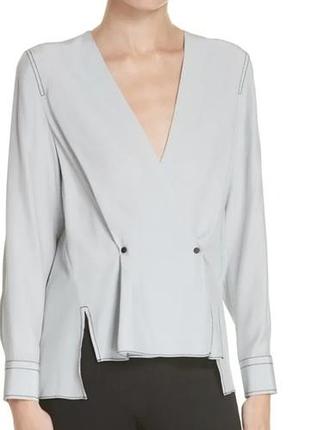 Шелковая блузка с запахом размер s,rag &amp; bone модель (debbie top)