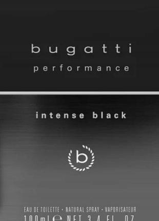 Парфумована вода bugatti performance intense black edt 100 мл