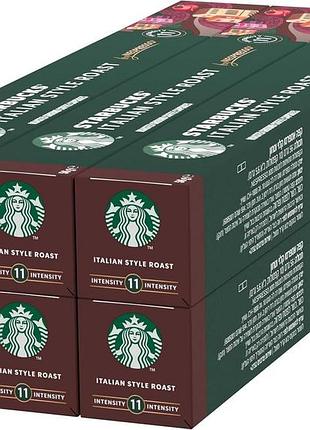 Starbucks italian style roast від nespresso темний обсмажений капсули кави 6 x 10 (60 капсул)