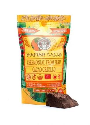 Справжнє церемоніальне какао з перу (criollo) shaman cacao 0,3 кг