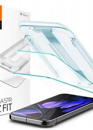Комплект 2 штук spigen загартоване скло для чохлів на google pixel 9 / 9 pro аплікатор
