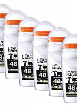 Набір антиперспірантів l'oréal men expert shirt protect роликовий 6x 50 мл