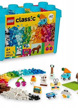 Lego classic 11038 креативна коробка з кольоровими блоками