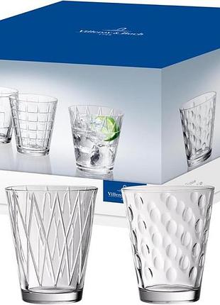 Villeroy & boch – dressed up набір склянок для води 4 шт. 310 мл кришталеве скло можна мити в посудомийці