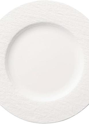 Villeroy & boch manufacture rock обідня тарілка порцеляна біла 27 см
