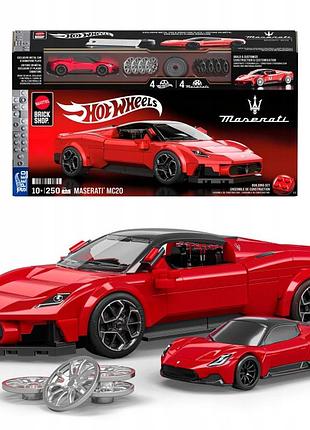 Конструктор mattel brick shop hot wheels speed series maserati mc20 jfr90