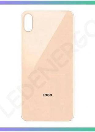 Задня кришка для apple iphone x золотиста з великим вирізом під камеру оригінальна якість заміна корпу sku_2710000352716