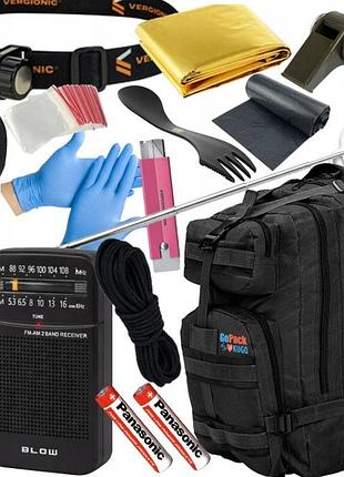 Рюкзак евакуаційний gopack xvii rcb рятувальний 17в1 з обладнанням