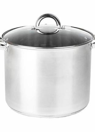 Традиційний каструля topfann stockpot 12 л нержавіюча сталі 12л велика для індукції