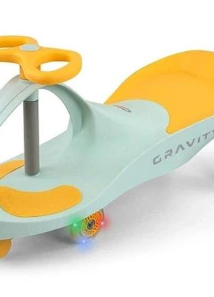 Milly mally самокат на гравітаційному приводі gravity lime yellow