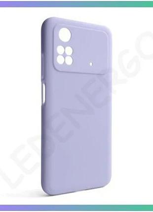 Чехол силиконовый для xiaomi poco m4 pro 5g лавандовый накладка без логотипа для смартфона sku_2710000 sku_stcom_2710000241232