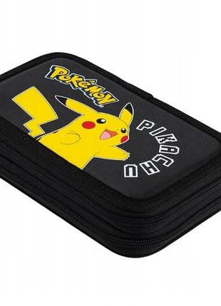 Пенал pokemon pikachu 2 відділення з наповненням