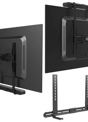 Універсальний кріплення для акустичної системи типу soundbar під та над телевізором