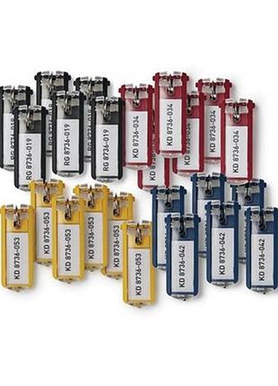 Підвіски для ключів для опису keyclip durable 24 шт. висока якість