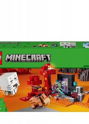 Lego minecraft засідка в порталі до незеру 21255