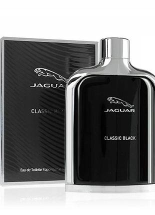 Туалетна вода для чоловіків jaguar classic black 100ml edt чоловічі