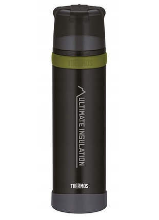 Термос професійний термокружка thermos mountain ffx 0,9л з кружкою чорний