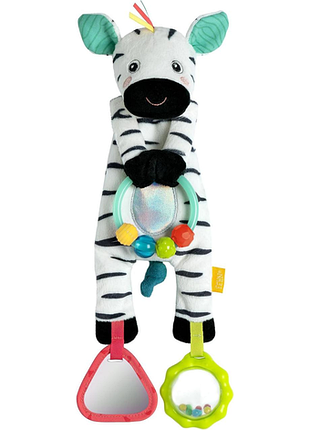 Fehn bean bag zebra – моторна іграшка з кільцем з намистин для дитячого візочка ліжечка та автокрісла – гранульоване наповнення