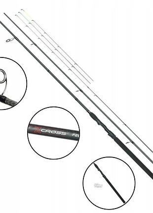 Вудка robinson stinger x-cross feeder (3+3) 3.30м 20-60г