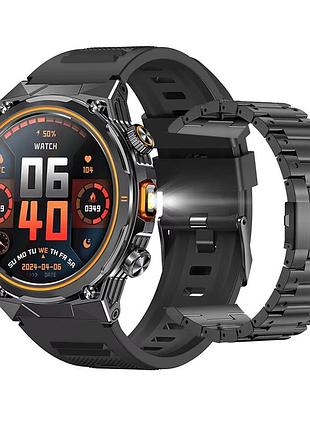Умные часы modfit track pro black + ремешок в подарок