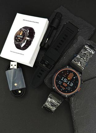 Умные часы modfit track pro black + ремешок в подарок 2