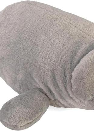 Wild republic manatee плюшева м'яка іграшка подарунок для дітей 30 см сіра