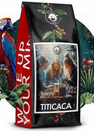 Кава в зернах 1 кг titicaca 100% арабіка свіжообсмажена blue orca +
