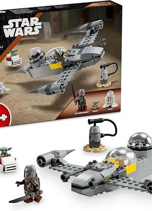 Lego star wars літак n-1 mando і grogu конструктор для дітей від 4 років з 3 фігурками подарунок для хлопчика і дівчинки 75410