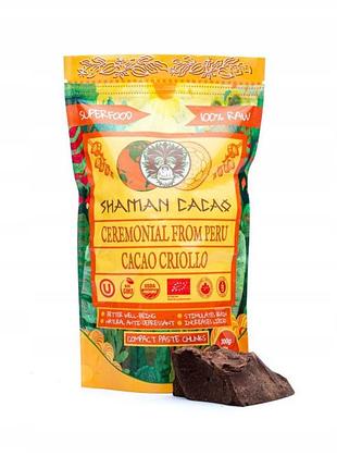 Какао shaman cacao ceremonialne справжнє з перу (criollo) 0,3 кг