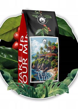 Зернова кава арабіка "blue orca coffee pura vida mercado" 2000 г (1 кг х2) + 100% свіжообсмажена