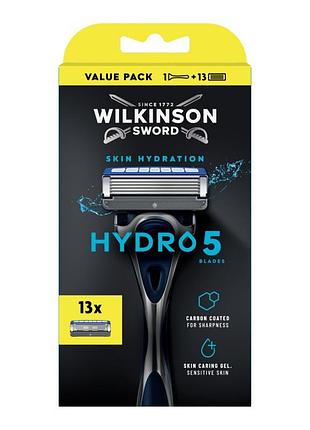 Бритва wilkinson hydro 5 з 13 змінними касетами 5 лез