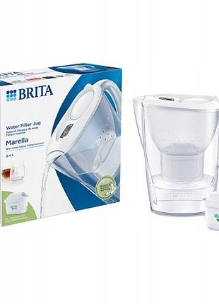 Кувшин brita marella cool 2,4l білий + картридж maxtra pro