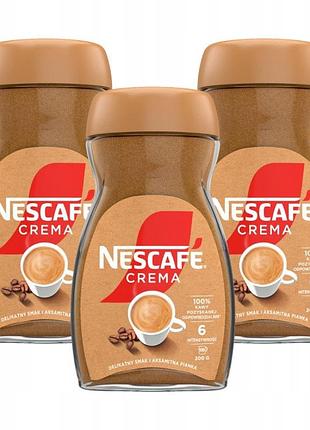 Nescafe crema розчинна кава 3x200г